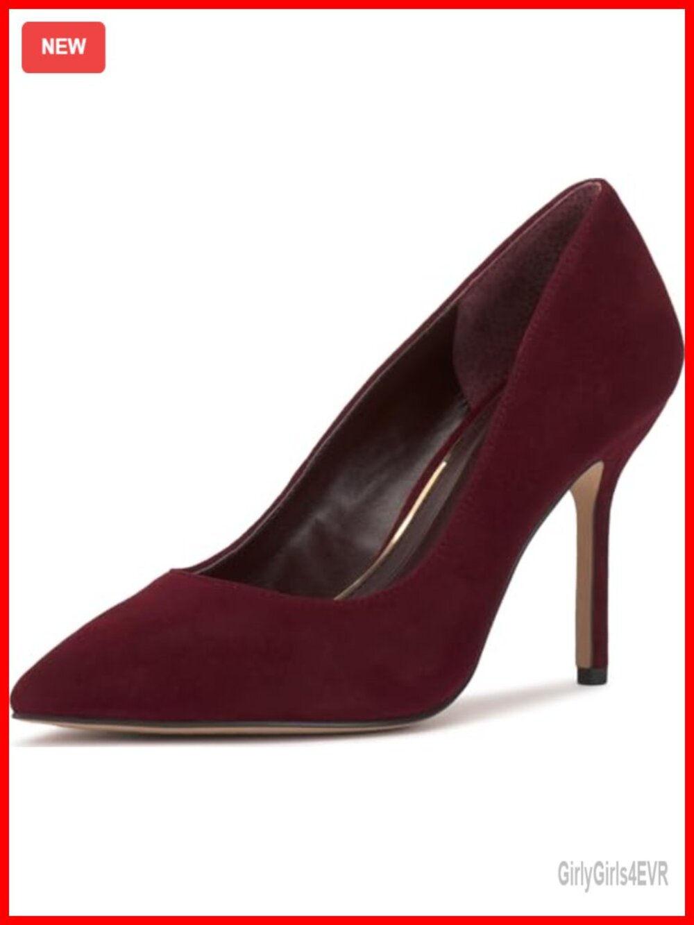 Suede Pointed Toe Stiletto Heel Slip On Pumps